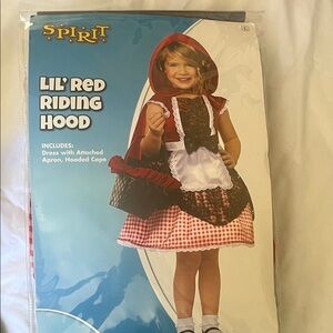 Spirit Red and White Lil' Red Riding Hood Costume for Kids